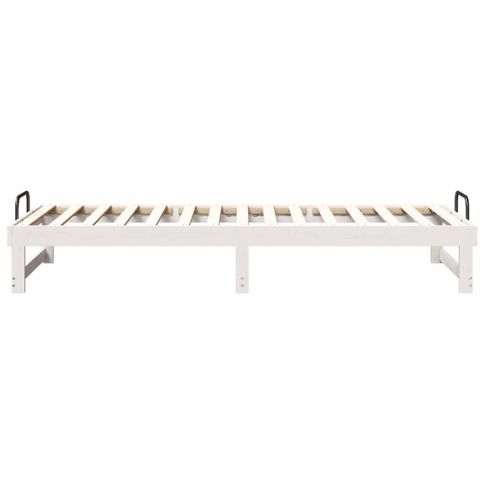 Cadru de pat Alb 90 x 210 cm Lemn de pin masiv - WALTI WALTI