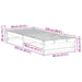 Cadru de pat Alb 80 x 220 cm Lemn de pin masiv - WALTI WALTI