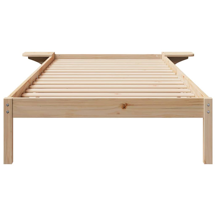 Cadru de pat cu mese laterale natural 80 x 210 cm - WALTI WALTI