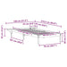 Cadru de pat cu mese laterale Maroniu cerat 80 x 210 cm - WALTI WALTI