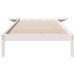 Cadru de pat cu mese laterale Alb 90 x 210 cm Lemn de pin masiv - WALTI WALTI