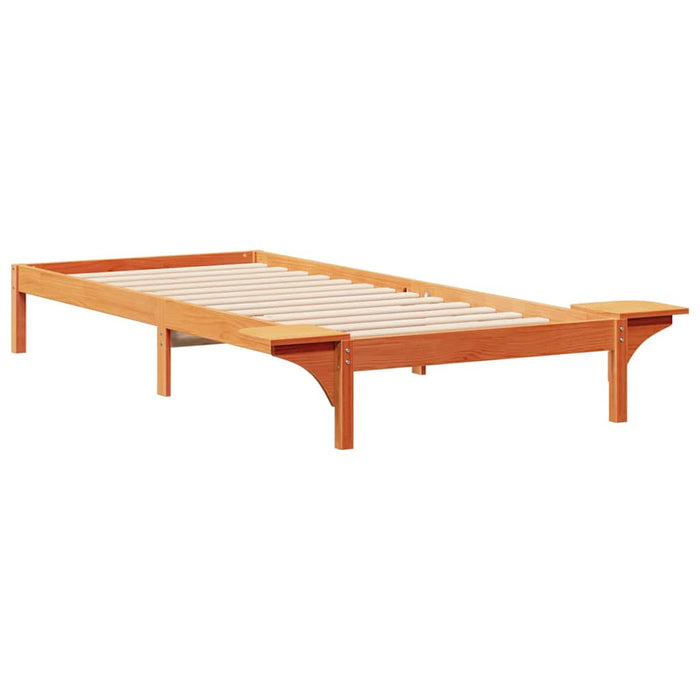 Cadru de pat cu mese laterale Maroniu cerat 90 x 210 cm - WALTI WALTI