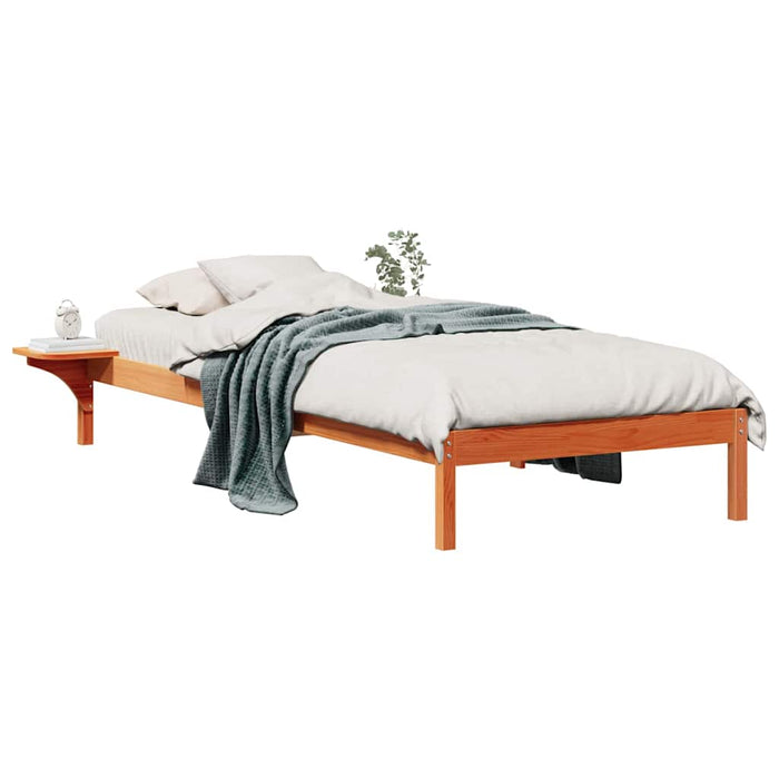 Cadru de pat cu mese laterale Maroniu cerat 90 x 210 cm - WALTI WALTI