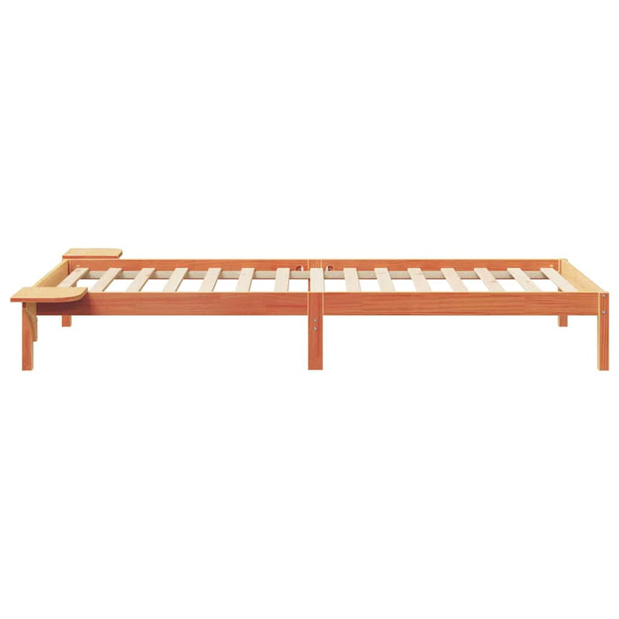 Cadru de pat cu mese laterale Maroniu cerat 90 x 210 cm - WALTI WALTI