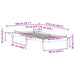 Cadru de pat cu mese laterale Maroniu cerat 90 x 210 cm - WALTI WALTI