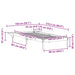 Cadru de pat cu mese laterale Alb 100 x 210 cm - WALTI WALTI