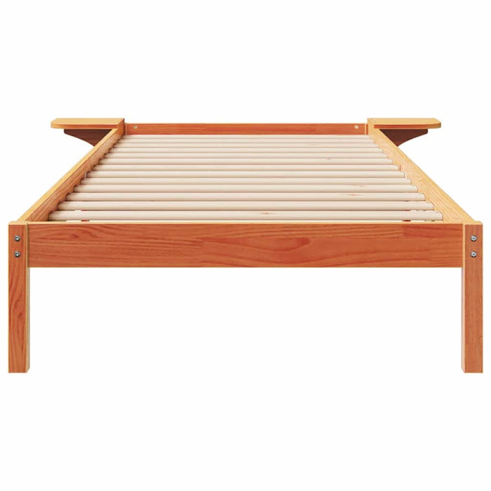 Cadru de pat cu mese laterale Maroniu cerat 100 x 210 cm - WALTI WALTI