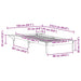 Cadru de pat cu mese laterale Maroniu cerat 100 x 210 cm - WALTI WALTI