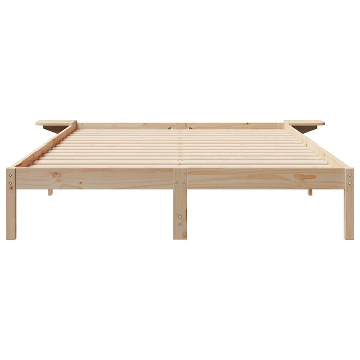 Cadru de pat cu mese laterale natural 140 x 210 cm - WALTI WALTI