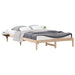 Cadru de pat cu mese laterale natural 140 x 210 cm - WALTI WALTI