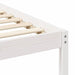 Cadru de pat cu mese laterale Alb 140 x 210 cm - WALTI WALTI