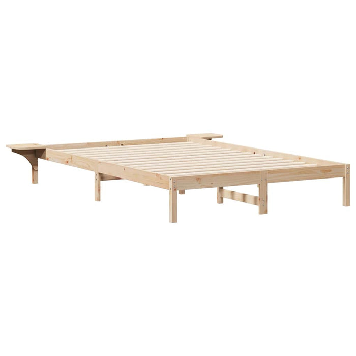 Cadru de pat cu mese laterale natural 160 x 210 cm - WALTI WALTI