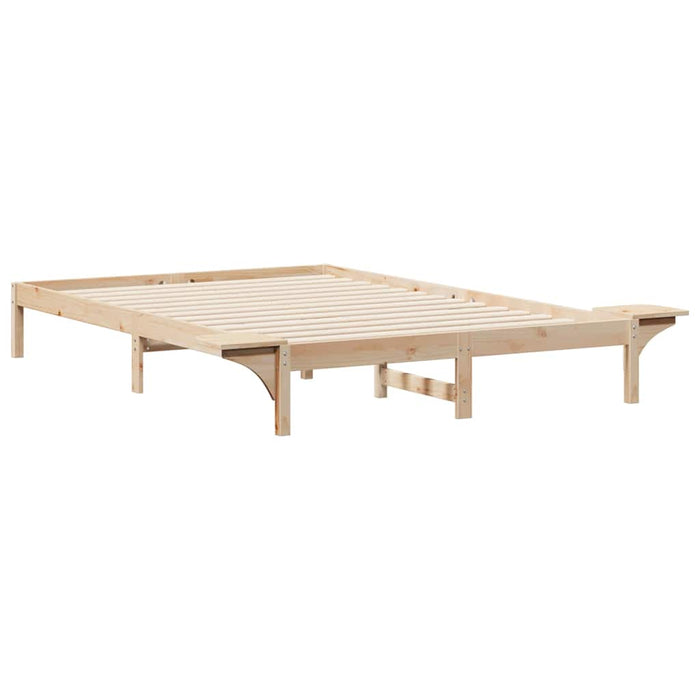 Cadru de pat cu mese laterale natural 160 x 210 cm - WALTI WALTI