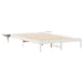 Cadru de pat cu mese laterale Alb 160 x 210 cm - WALTI WALTI