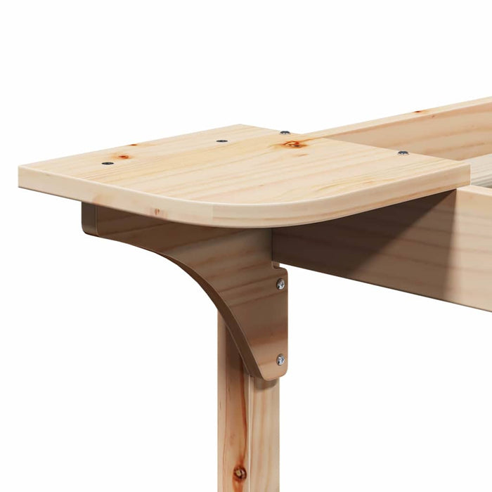 Cadru de pat cu mese laterale natural 180 x 210 cm - WALTI WALTI