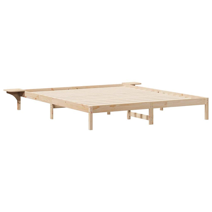 Cadru de pat cu mese laterale natural 180 x 210 cm - WALTI WALTI