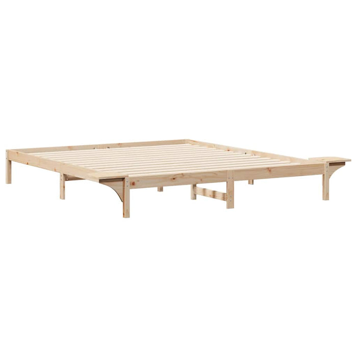 Cadru de pat cu mese laterale natural 180 x 210 cm - WALTI WALTI