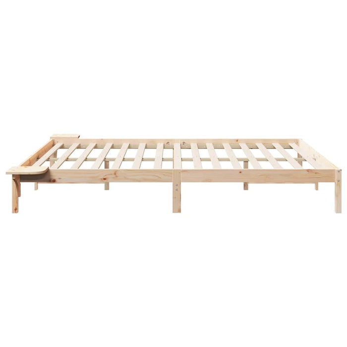 Cadru de pat cu mese laterale natural 180 x 210 cm - WALTI WALTI