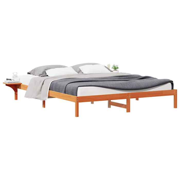 Cadru de pat cu mese laterale Maroniu cerat 180 x 210 cm - WALTI WALTI