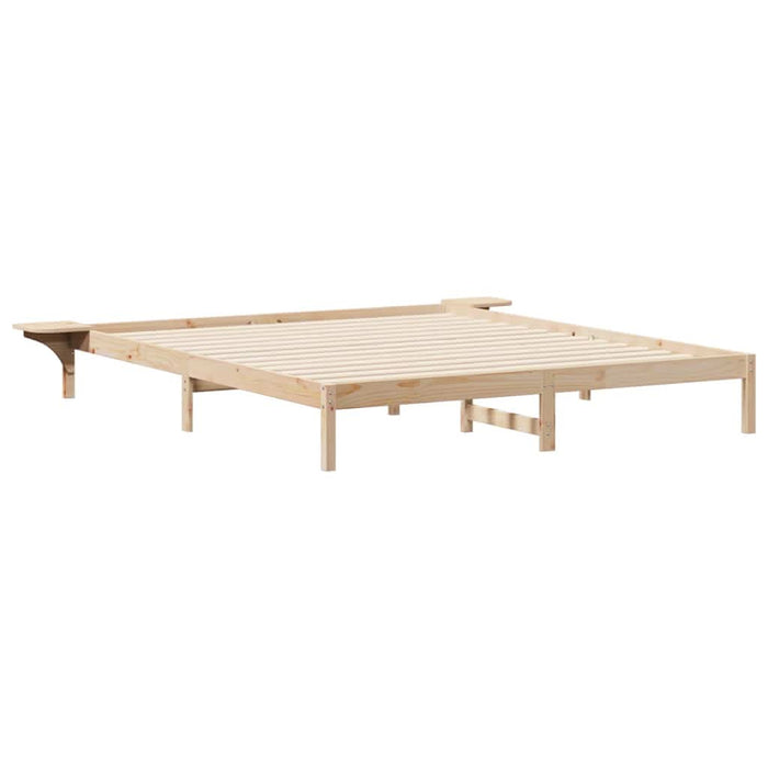 Cadru de pat cu mese laterale natural 200 x 210 cm - WALTI WALTI
