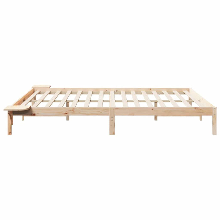 Cadru de pat cu mese laterale natural 200 x 210 cm - WALTI WALTI