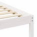 Cadru de pat cu mese laterale Alb 200 x 210 cm - WALTI WALTI