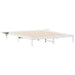 Cadru de pat cu mese laterale Alb 200 x 210 cm - WALTI WALTI