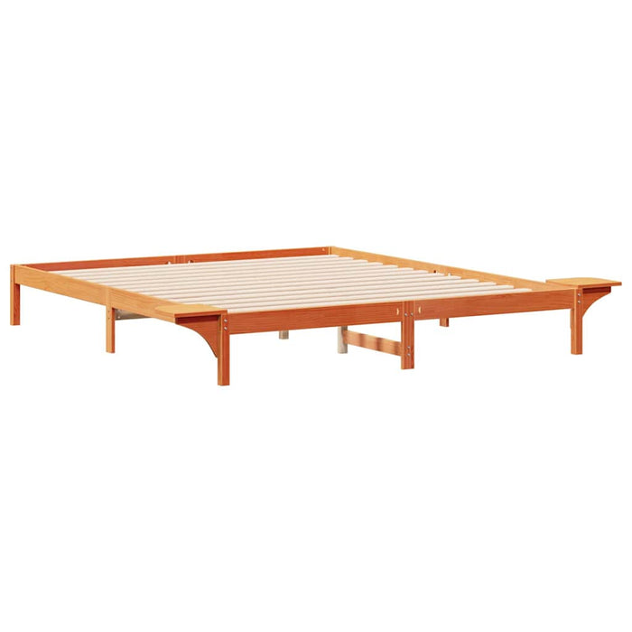 Cadru de pat cu mese laterale Maroniu cerat 200 x 210 cm - WALTI WALTI