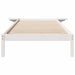Cadru de pat cu mese laterale Alb 80 x 220 cm Lemn de pin masiv - WALTI WALTI