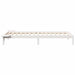 Cadru de pat cu mese laterale Alb 80 x 220 cm Lemn de pin masiv - WALTI WALTI