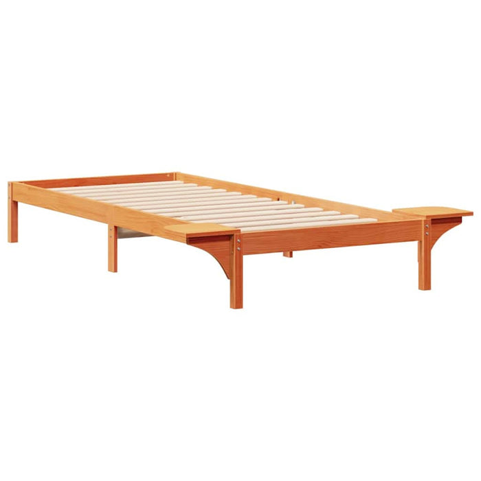 Cadru de pat cu mese laterale Maroniu cerat 90 x 220 cm - WALTI WALTI