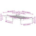 Cadru de pat cu mese laterale Maroniu cerat 90 x 220 cm - WALTI WALTI