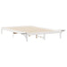 Cadru de pat cu mese laterale Alb 140 x 220 cm - WALTI WALTI