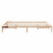 Cadru de pat cu mese laterale natural 160 x 220 cm - WALTI WALTI