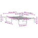 Cadru de pat cu mese laterale natural 160 x 220 cm - WALTI WALTI