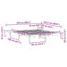 Cadru de pat cu mese laterale natural 180 x 220 cm - WALTI WALTI