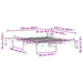 Cadru de pat cu mese laterale Alb 180 x 220 cm - WALTI WALTI