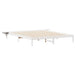 Cadru de pat cu mese laterale Alb 200 x 220 cm - WALTI WALTI