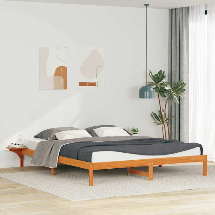 Cadru de pat cu mese laterale Maroniu cerat 200 x 220 cm - WALTI WALTI