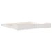 Cadru de pat Alb 200 x 200 cm Lemn de pin masiv - WALTI WALTI