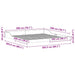 Cadru de pat Alb 200 x 200 cm Lemn de pin masiv - WALTI WALTI
