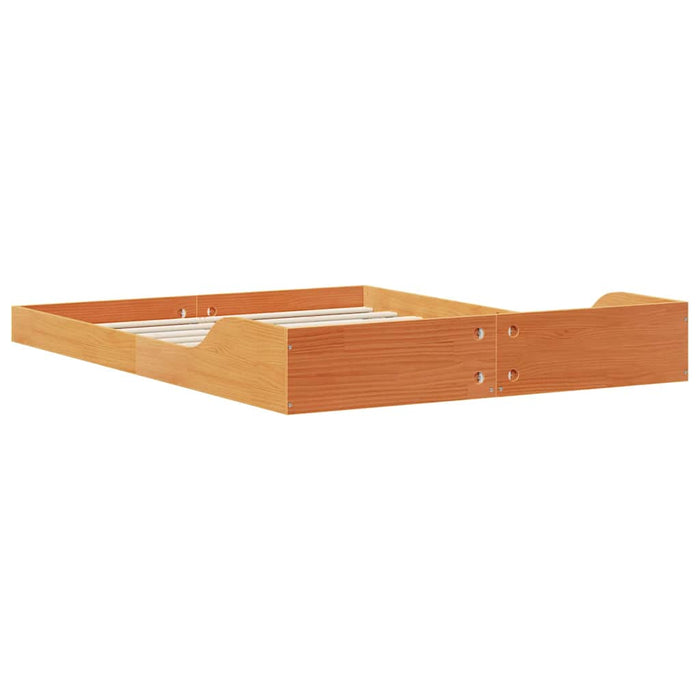 Cadru de pat Maroniu cerat 140 x 190 cm Lemn de pin masiv - WALTI WALTI