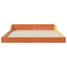 Cadru de pat Maroniu cerat 140 x 190 cm Lemn de pin masiv - WALTI WALTI