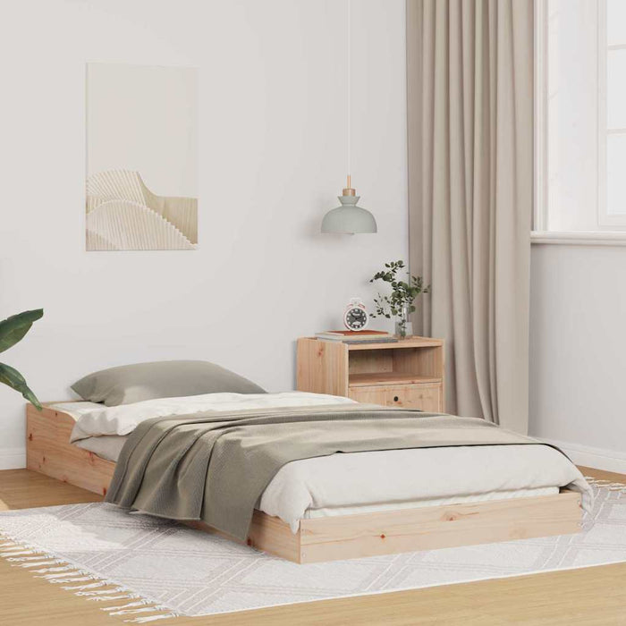 Cadru de pat natural 80 x 200 cm Lemn de pin masiv - WALTI WALTI