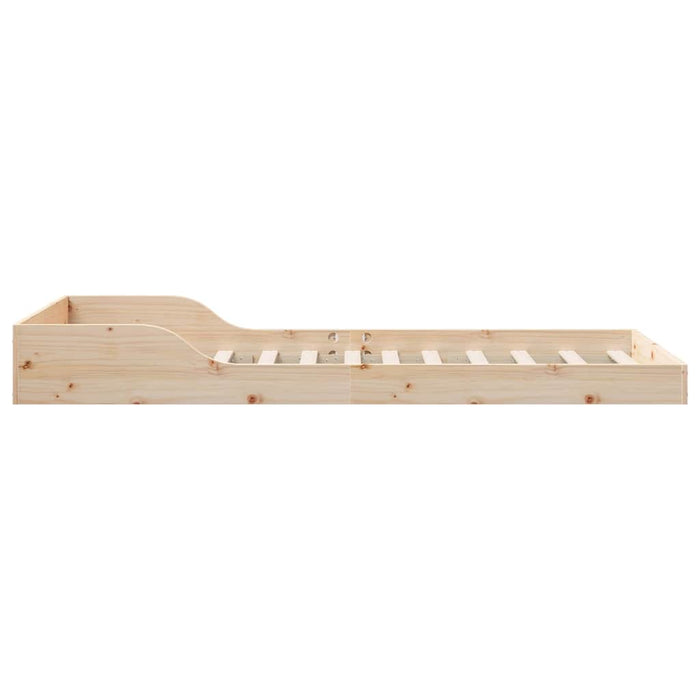 Cadru de pat natural 80 x 200 cm Lemn de pin masiv - WALTI WALTI