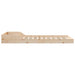 Cadru de pat natural 80 x 200 cm Lemn de pin masiv - WALTI WALTI
