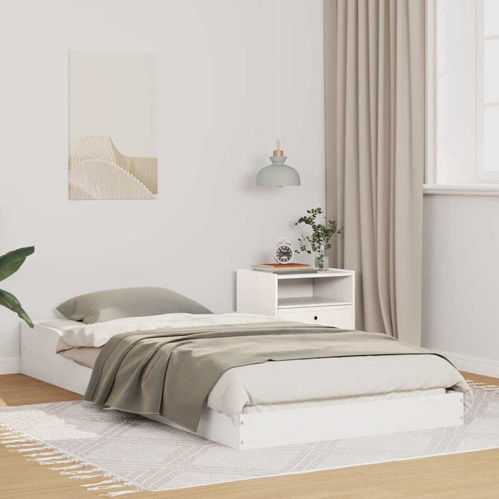 Cadru de pat Alb 80 x 210 cm Lemn de pin masiv - WALTI WALTI