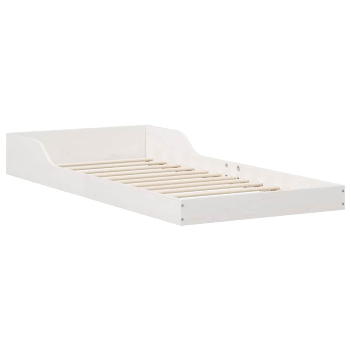 Cadru de pat Alb 80 x 210 cm Lemn de pin masiv - WALTI WALTI