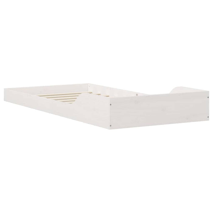 Cadru de pat Alb 80 x 210 cm Lemn de pin masiv - WALTI WALTI
