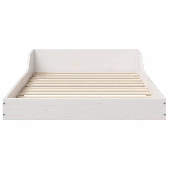 Cadru de pat Alb 80 x 210 cm Lemn de pin masiv - WALTI WALTI
